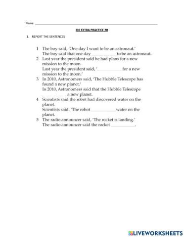 J08 Extra Practise 20