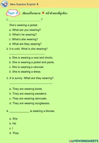 Test Unit 4 (Grade4)