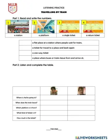 SM 4 - U4 - Listenign practice