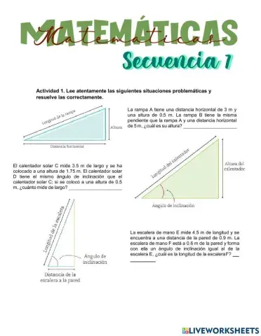 Secuencia 7. Razones trigonometricas