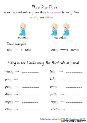 Plural- Rule Three