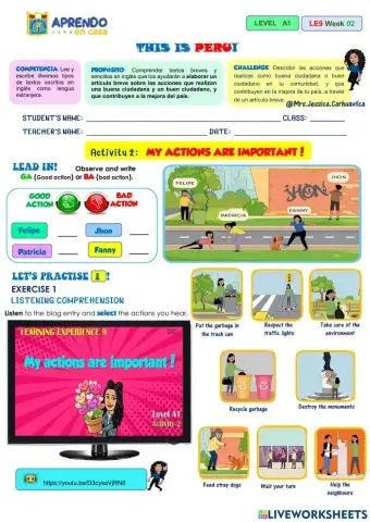 My Actions are important!