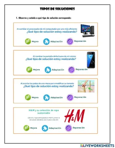 Tipos de soluciones 2