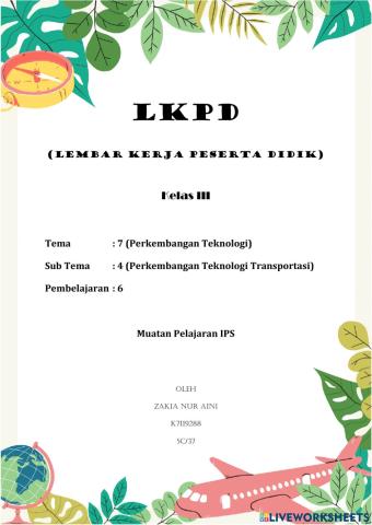 Perkembangan teknologi transportasi