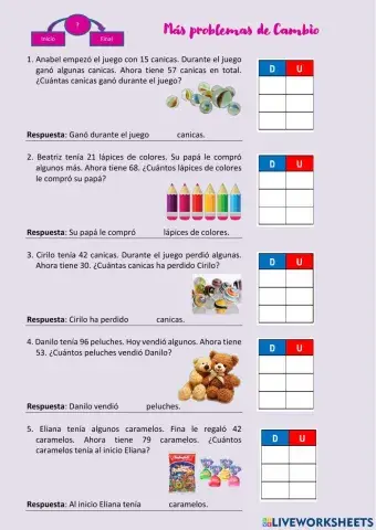 Más problemas de cambio