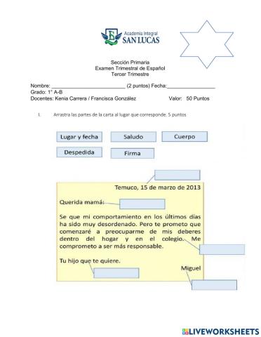 Prueba de conocimientos