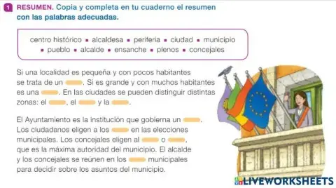 La localidad y el ayuntamiento