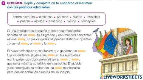 La localidad y el ayuntamiento