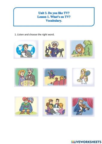 Grade 5. Unit 3. lesson 1