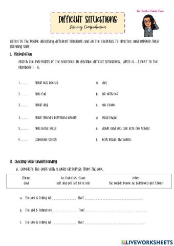 Difficult situations