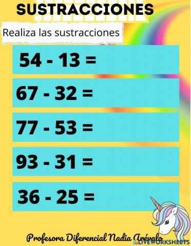 Sustraciones