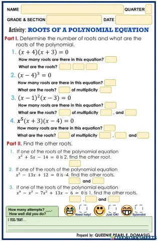 Roots of a Polynomial Equation