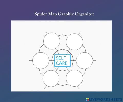 Self-care spider web organizer