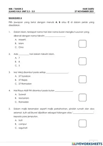 Ulang kaji unit 3.3 - 3.5