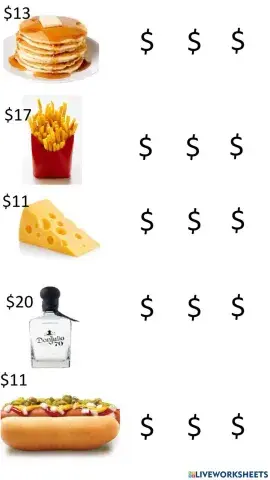 How much does it costs? (Numbers from 11 to 20)