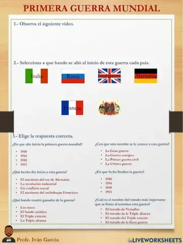 La Primer guerra mundial