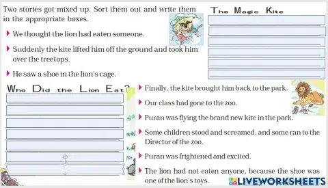 The Magic Kite and the lion