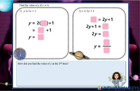 2Q W9 Day 2 Are you ready? Solve for y