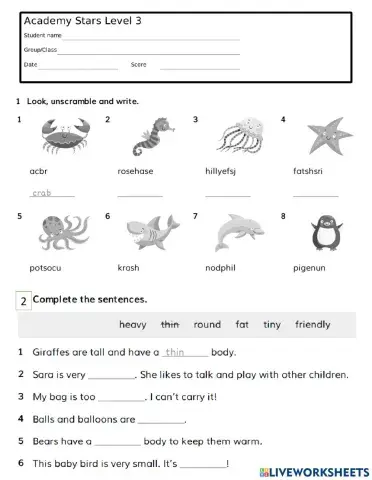 Academy stars 3 unit 6-r+w