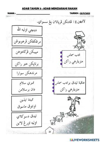 Ulangkaji adab ziarah rakan (bhgn 2)