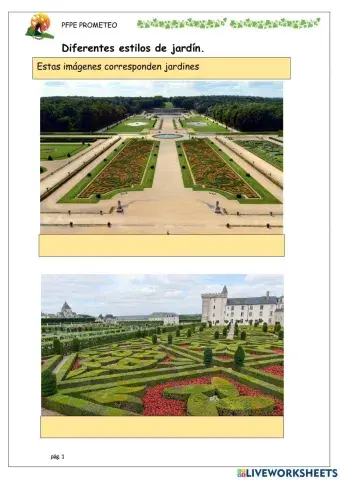 Jardín clásico o francés