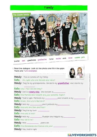 Fmaily and possessives adjectives