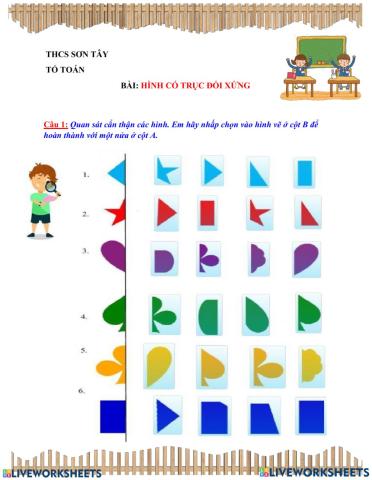 Toán 6: trục đối xứng