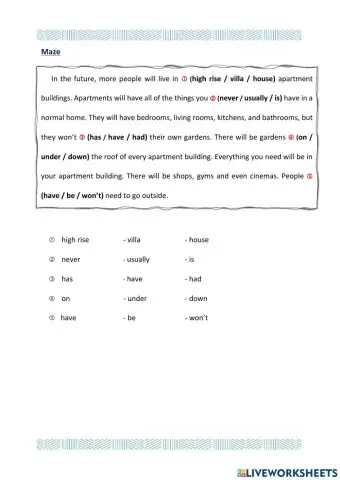 Access 8 - T1 - U4 - Maze