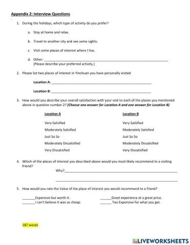 WC L12 - Sample Appendix 2
