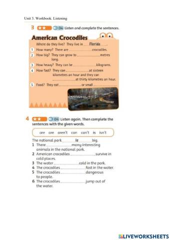 Friends Plus 6. Unit 3. Workbook. Listening