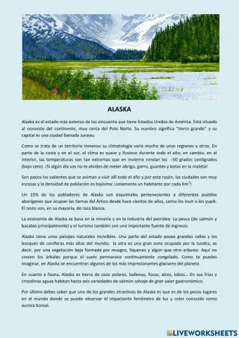 Lectura: Alaska