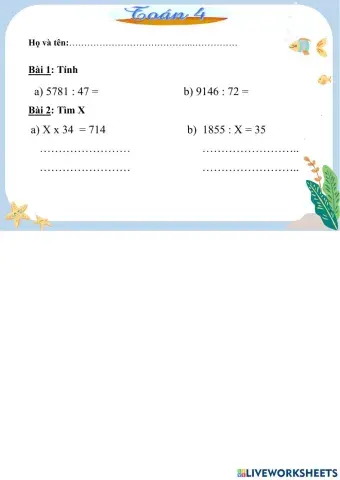 Phieu bt toan chia cho so co hai chu so