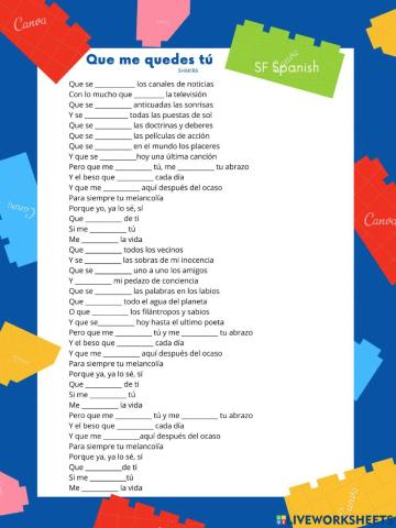 Presente del subjuntivo