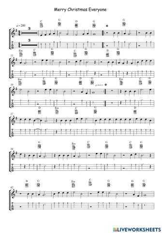 Snow is falling ukulele