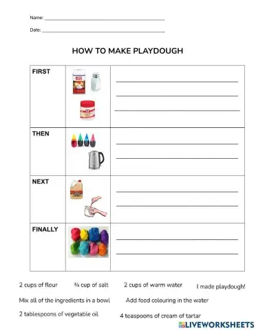How to Make Playdough