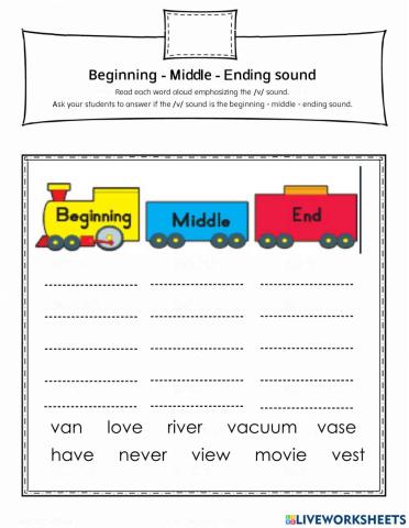 Phonics Vv