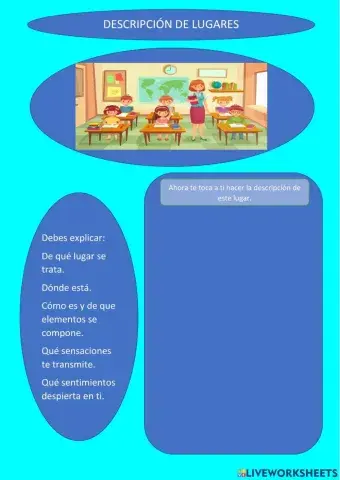 Descripción de un lugar