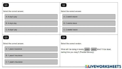Possessive-time expression