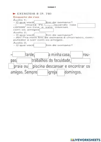 78 - Verbos em presente contração, expressão de tempo