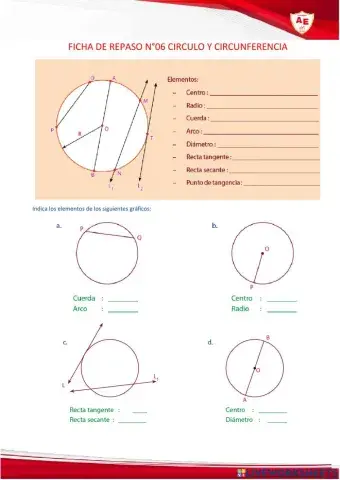 Circulo y circunferencia