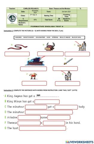 Theseus and the minotaur test