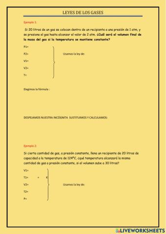 leyes de lo gases