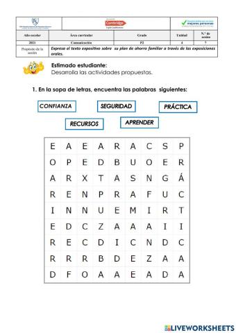 Preparación para exposición