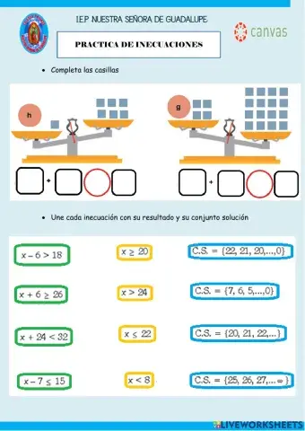 Practica de Inecuaciones