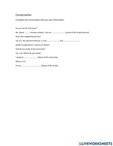 Conversation model TNF2 UNIT8