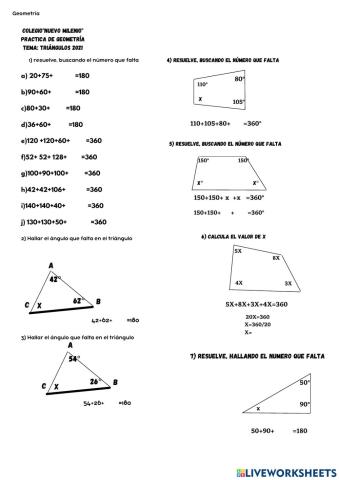 Triangulos cuadrilateros