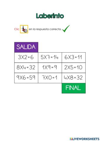 El laberinto de la multiplicación