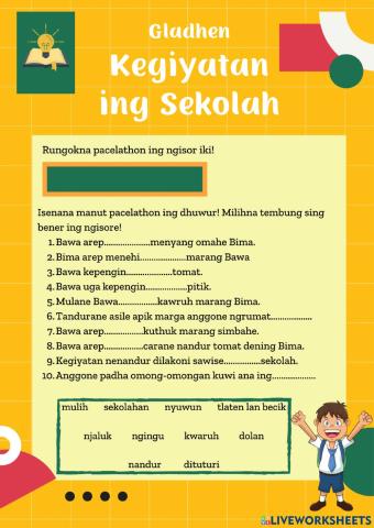 Kuis Bahasa Jawa SD (Add mp3 files)