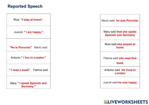 Reported Speech