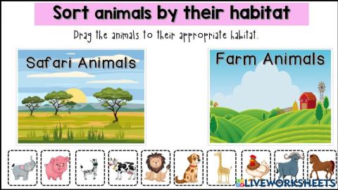 Farm Animals or Safari Animals